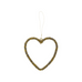 Set of Three Golden Beads Hanging Decorations 9.5cm