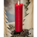 Red Embossed Advent Candle 30cm | Annie Mo's