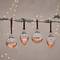 Nevasa Baubles - Clear and Antique Copper - Set of Four | Annie Mo's