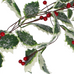 Variegated Holly and Red Berry Garland