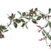 Variegated Holly and Red Berry Garland | Annie Mo's