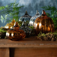 Amber Glass Pumpkins - Colour Choice 18cm