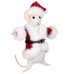 White Christmas Mouse in Santa Suit 15cm | Annie Mo's