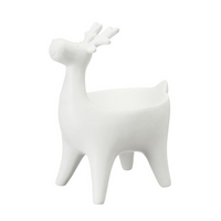 White Matt Porcelain Deer Sweet Bowl | Annie Mo's