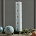 White and Golden Advent Candle 25cm | Annie Mo's