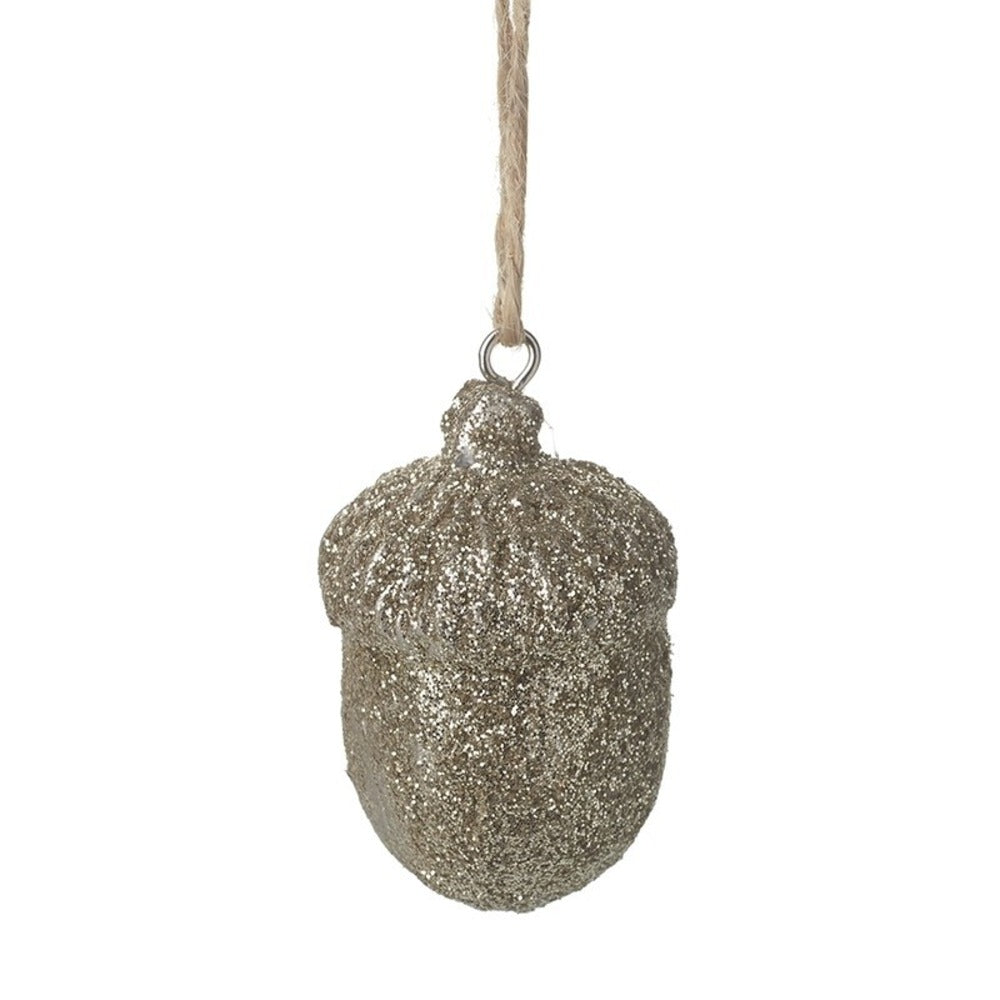 Golden Hanging Acorn 3cm | Annie Mo's