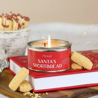 Santa's Shortbread Tinned Candle | Annie Mo's