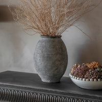 Midnight Stone Urn Vase 43cm | Annie Mo's