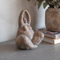 Big Lady Stone Look Yoga Sculpture 25cm | Annie Mo's