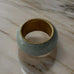 Sea Blue and Brass Napkin Ring