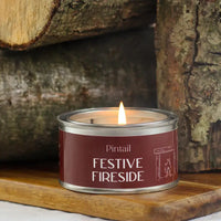 Festive Fireside Tinned Candle