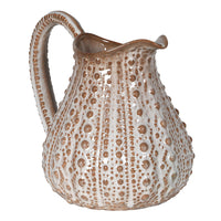 Large Taupe Glazed Urchin Jug 23cm | Annie Mo's