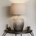 Smokey Glass Table Lamp with Shade 73cm