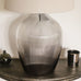 Smokey Glass Table Lamp with Shade 73cm