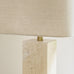 Squared Stone Table Lamp with Shade 62cm