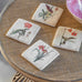 Set of Four Floral Coasters | Annie Mo's