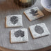 Set of Four Leaf Coasters