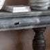 Small Distressed Black Console Table 180cm