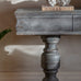 Small Distressed Black Console Table 180cm