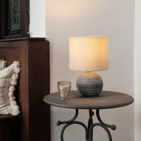 Striped Ceramic Table Lamp 37cm | Annie Mo's