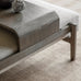 Cotton Linen Mix Ottoman with Sliding Tray 167cm