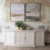 Recycled Pine Distressed White Sideboard 208cm | Annie Mo's