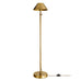 Brass Floor Lamp with Brass Shade 157cm