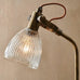 Recycled Glass Table Lamp in Antique Brass 50cm