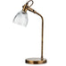 Recycled Glass Table Lamp in Antique Brass 50cm