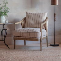 Francis Striped Occasional Armchair | Annie Mo's