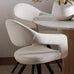 Jasmine  Carver Dining Chair - White Boucle