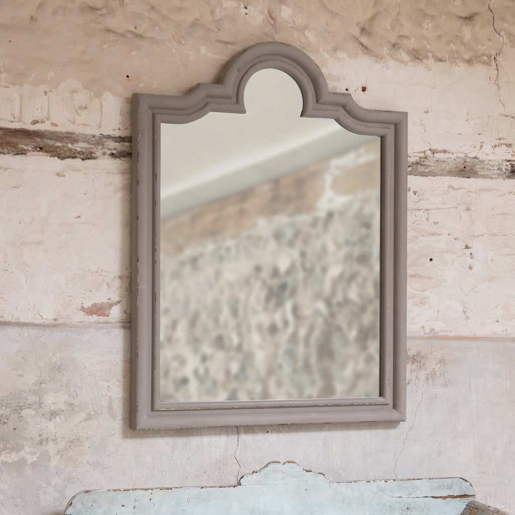 Grey Portrait Mantle Mirror 122cm | Annie Mo's