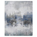 Large Blue Grey Abstract Oil Painting 151cm | Annie Mo's