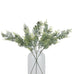 Frosted Pine Tall Stem With Pinecones 77cm