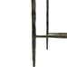 Patterdale Hand Forged Console Table Dark Bronze Finish with Glass Top