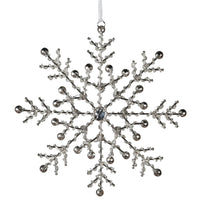 Glass Bead Snowflake 20cm | Annie Mo's