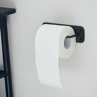 Black Antiqued Toilet Roll Holder 18cm | Annie Mo's