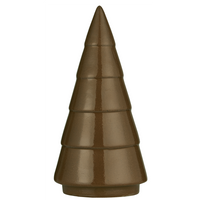 Ceramic Horizontal Grooved Christmas Trees 23cm brown