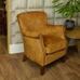 Cromarty Mustard Velvet Armchair