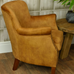 Cromarty Mustard Velvet Armchair