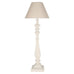 French Grey Lamp with Shade 44cm | Annie Mo's