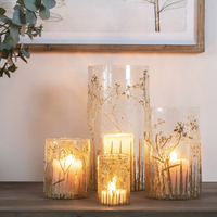 Glass Votive Holders with Dried Flowers | Annie Mo's