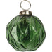 Diamond Cut Bauble Green 6.5cm