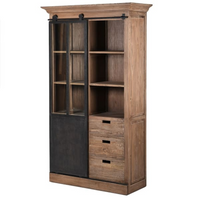 Reclaimed Elm and Iron Cabinet | Annie Mo's