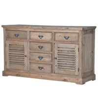Reclaimed Pine Louvred Sideboard