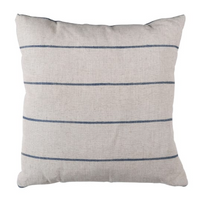 Rustic Blue Pinstripe Cushion Cover 50x50cm | Annie Mo's