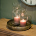 Shapely Glass Hurricane Lamp 30cm