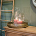 Shapely Glass Hurricane Lamp 30cm