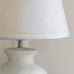 Small Stoneware Lamp with Light Taupe Shade 44cm