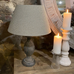 Table Lamp Stonewash Grey 43cm